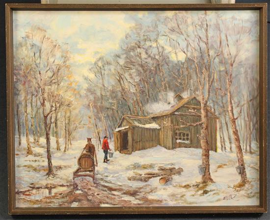 Elizabeth ORourke Maple Syrup Factory, 24 x 30in.